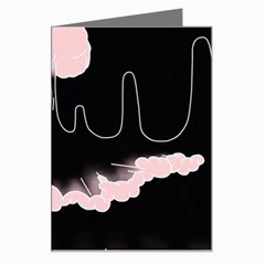 Garage Indie Arctic Monkeys Psychedelic Punk Rock Greeting Card by Sarkoni