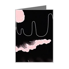 Garage Indie Arctic Monkeys Psychedelic Punk Rock Mini Greeting Card by Sarkoni