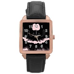 Garage Indie Arctic Monkeys Psychedelic Punk Rock Rose Gold Leather Watch  by Sarkoni