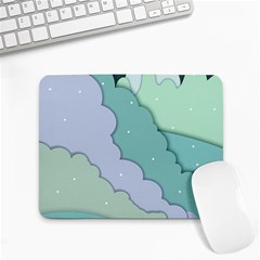 Winter Snow Mountains Nature Small Mousepad by Pakjumat