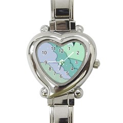 Winter Snow Mountains Nature Heart Italian Charm Watch by Pakjumat