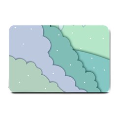 Winter Snow Mountains Nature Small Doormat by Pakjumat