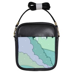 Winter Snow Mountains Nature Girls Sling Bag by Pakjumat