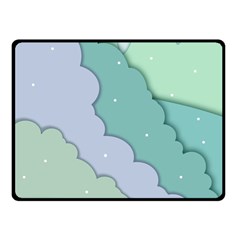 Winter Snow Mountains Nature Fleece Blanket (small) by Pakjumat