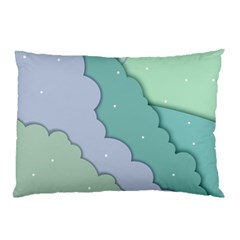 Winter Snow Mountains Nature Pillow Case (two Sides) by Pakjumat