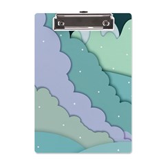 Winter Snow Mountains Nature A5 Acrylic Clipboard by Pakjumat