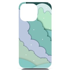 Winter Snow Mountains Nature Iphone 14 Pro Max Black Uv Print Case by Pakjumat