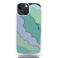 Winter Snow Mountains Nature Iphone 13 Mini Tpu Uv Print Case by Pakjumat