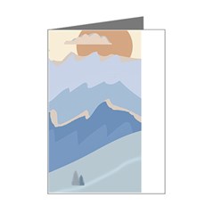 Winter Sports Ski Winter Snow Mini Greeting Card by Pakjumat