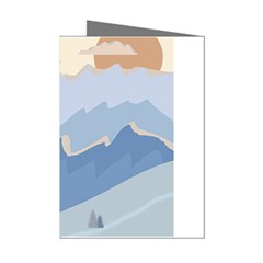 Winter Sports Ski Winter Snow Mini Greeting Cards (pkg Of 8) by Pakjumat