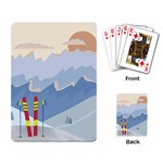 Winter Sports Ski Winter Snow Playing Cards Single Design (Rectangle) Back