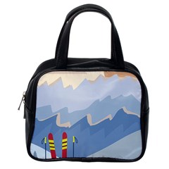 Winter Sports Ski Winter Snow Classic Handbag (one Side) by Pakjumat