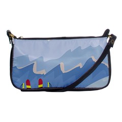 Winter Sports Ski Winter Snow Shoulder Clutch Bag by Pakjumat