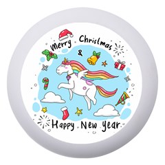 Merry Christmas Xmas Doodle Sketch Cartoon Unicorn Dento Box With Mirror by Pakjumat