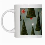 Christmas Trees Pattern Wallpaper White Mug Left