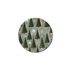 Christmas Trees Pattern Wallpaper Golf Ball Marker (10 Pack) by Pakjumat