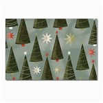 Christmas Trees Pattern Wallpaper Postcards 5  x 7  (Pkg of 10) Front