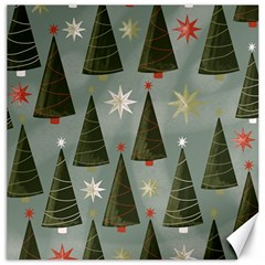 Christmas Trees Pattern Wallpaper Canvas 20  X 20  by Pakjumat