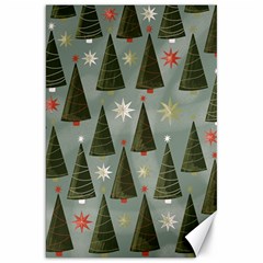 Christmas Trees Pattern Wallpaper Canvas 20  X 30  by Pakjumat