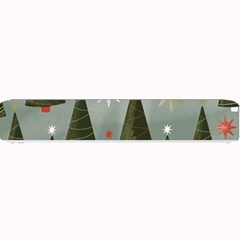 Christmas Trees Pattern Wallpaper Small Bar Mat by Pakjumat