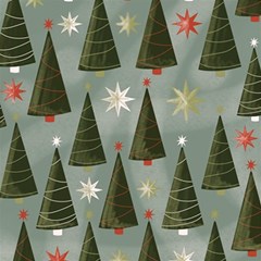 Christmas Trees Pattern Wallpaper Play Mat (square) by Pakjumat