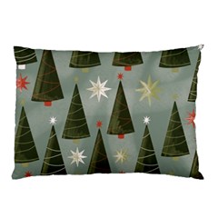 Christmas Trees Pattern Wallpaper Pillow Case (two Sides) by Pakjumat