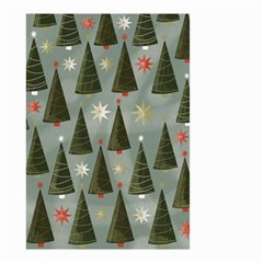 Christmas Trees Pattern Wallpaper Small Garden Flag (two Sides) by Pakjumat