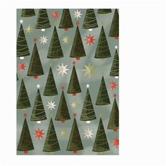 Christmas Trees Pattern Wallpaper Large Garden Flag (two Sides) by Pakjumat