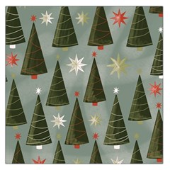 Christmas Trees Pattern Wallpaper Square Satin Scarf (36  X 36 ) by Pakjumat