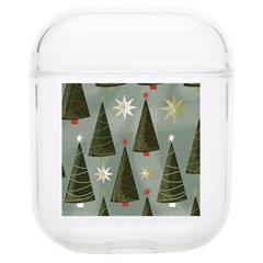 Christmas Trees Pattern Wallpaper Airpods 1/2 Case by Pakjumat