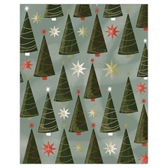 Christmas Trees Pattern Wallpaper Drawstring Bag (small) by Pakjumat