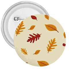 Leaves Autumn Fall Background 3  Buttons by Pakjumat