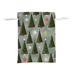 Christmas Trees Pattern Wallpaper Lightweight Drawstring Pouch (s) by Pakjumat