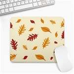 Leaves Autumn Fall Background Large Mousepad Front