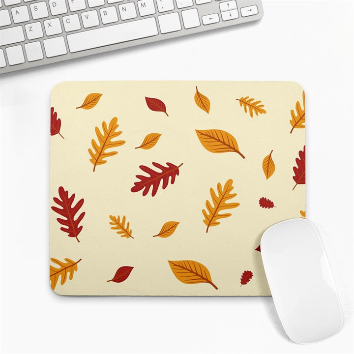 Leaves Autumn Fall Background Large Mousepad