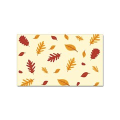 Leaves Autumn Fall Background Sticker Rectangular (10 Pack) by Pakjumat