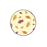 Leaves Autumn Fall Background Hat Clip Ball Marker Front