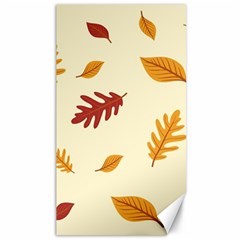 Leaves Autumn Fall Background Canvas 40  X 72  by Pakjumat