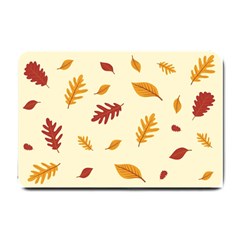 Leaves Autumn Fall Background Small Doormat by Pakjumat