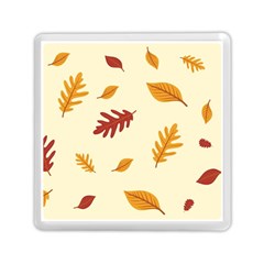 Leaves Autumn Fall Background Memory Card Reader (square) by Pakjumat