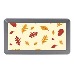 Leaves Autumn Fall Background Memory Card Reader (mini) by Pakjumat