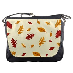 Leaves Autumn Fall Background Messenger Bag