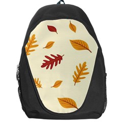 Leaves Autumn Fall Background Backpack Bag by Pakjumat