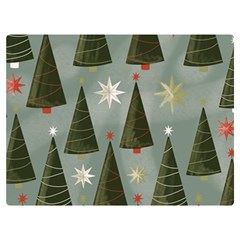 Christmas Trees Pattern Wallpaper Two Sides Premium Plush Fleece Blanket (extra Small) by Pakjumat