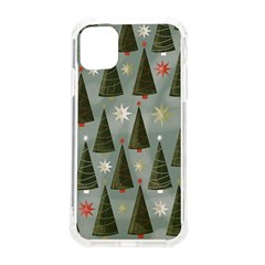 Christmas Trees Pattern Wallpaper Iphone 11 Tpu Uv Print Case by Pakjumat