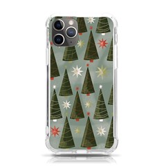 Christmas Trees Pattern Wallpaper Iphone 11 Pro 5 8 Inch Tpu Uv Print Case by Pakjumat