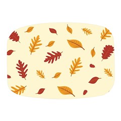 Leaves Autumn Fall Background Mini Square Pill Box by Pakjumat