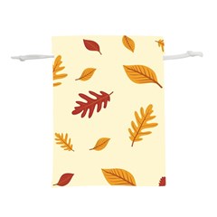 Leaves Autumn Fall Background Lightweight Drawstring Pouch (s) by Pakjumat