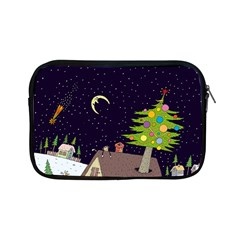 House Tree Man Moon Night Stars Apple iPad Mini Zipper Cases