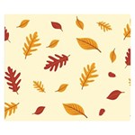 Leaves Autumn Fall Background Premium Plush Fleece Blanket (Small) 50 x40  Blanket Front